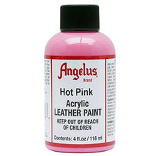 Load image into Gallery viewer, Angelus Acrylic Leather Paint, Hot Pink 4oz