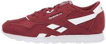 Load image into Gallery viewer, Reebok Unisex-Child Classic Nylon Sneaker, Rugged Maroon/Rugged Maroon/White, 7