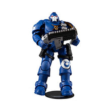 Load image into Gallery viewer, McFarlane Toys Warhammer 40,000 Ultramarines Reiver with Bolt Carbine & Base 7" Action Figure