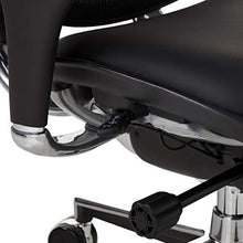Load image into Gallery viewer, Eurotech Seating Ergohuman High Leather Seat/Mesh Back Swivel Chair, Black
