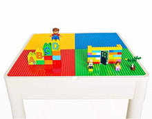Load image into Gallery viewer, PlayBuild Kids 4 in 1 Play & Build Table Set for Indoor Activity, Outdoor Water Play, Toy Storage & Building Block Fun Includes 2 Toddler Chairs