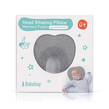 Load image into Gallery viewer, Baby Pillow for Newborn Infant(0-12months),Flat Head Prevention 3D Memory Foam Can Support Head & Neck Pillow,Head Shaping Pillow,Heart Shaped