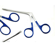 Load image into Gallery viewer, New German Hartman Alligator Micro Forceps 3.5 Inches Serrated Blue Rings ENT Instruments CYNAMED