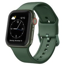 Load image into Gallery viewer, Adepoy Compatible with Apple Watch Bands 41mm 40mm 38mm, Soft Silicone Sport Wristbands Replacement Strap with Classic Clasp for iWatch Series SE 7 6 5 4 3 2 1 for Women Men, Clover 38/40/41mm