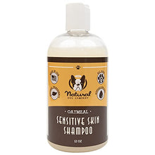 Load image into Gallery viewer, Natural Dog Company Sensitive Skin Shampoo (12 oz) | Aloe Vera and Oatmeal Dog Shampoo for Itchy Skin | Natural and Hypoallergenic | Non-Toxic and Paraben-Free | Hydrates, Soothes and Heals Irritation
