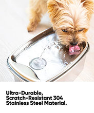 Load image into Gallery viewer, OlarHike Cat Water Fountain Stainless Steel, 67oz/2L Dog Water Bowl Dispenser Automatic Pet Water Fountain with Quiet Pump, Dishwasher Safe Design & Adjustable Water Flow for Cats, Dogs