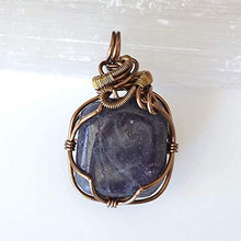 Load image into Gallery viewer, Real Raw Sapphire Pendant Necklace - Natural Blue Crystal Gemstone Virgo September Birthstone - 24 Inch - Unisex Birthday Gifts Anniversary Men Women Jewelry