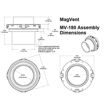 Load image into Gallery viewer, MagVent MV-180 Magnetic Dryer Vent Coupling