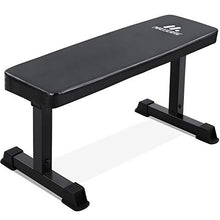 Load image into Gallery viewer, MaxKare Flat Weight Bench 600 LBS Capacity 42x18.5x19'' Workout Exercise Fitness Bench Thick Backrest Cushion for Home Gym Strength Training