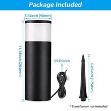 Load image into Gallery viewer, LEONLITE Landscape Bollard Pathway Light Bundle Wire Connectors, 8-Pack 5W LED Outdoor Waterproof Garden Light, 12-24V Low Voltage, 3000K Warm White & 20-Pack Waterproof Wire Nuts, 22AWG-16AWG, Black