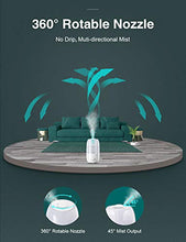 Load image into Gallery viewer, Ultrasonic Humidifier for Bedroom, Kealive 30-Hour Cool Mist Humidifier(2.7L/0.7G), Baby-Safe Auto-Shutoff, Whisper Quiet, 3-Level Mist Output, Rapid Humidification Effect, Dirt-Resistant Nano Coating