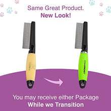 Load image into Gallery viewer, CONAIRPRO dog & cat Pet brush for Flea and Tick Removal, 1/2" Stainless Steel Comb with Memory Grip Handle