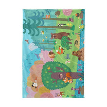 Load image into Gallery viewer, ALAZA Wild Animals Forest Fox Bear Bee Tablecolth Table Cover for Party Dining Room Kitchen Decor,54 X 54,Stain and Wrinkle Resistant Washable Rectangle Table Cloth