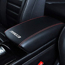 Load image into Gallery viewer, CEBAT Auto Center Console Cover Pad, Waterproof Anti-Scratch Leather Armrest Seat Box Protector Fit for Ford Edge 2015-2021, Car Interior Decoration Accessories(Red Stitches)