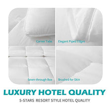 Load image into Gallery viewer, Cobnom Down Alternative Comforter Duvet Twin - Super-Soft 100% Cotton Quilted, Luxury Cloud Fluffy Breathable Recycled Microfiber Comforter Duvet, 280gsm Medium Marm for All Season, White