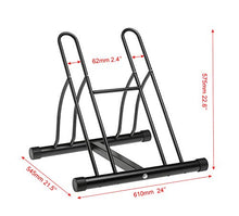 Load image into Gallery viewer, CASTOOL Two Bicycle Rack Bike Stand Cycling Rack Floor Storage Organizer