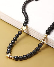 Load image into Gallery viewer, XHUUU Black Agate/Lava Stone Star Ankle Bracelets for Women Essential Oils Diffuser Worry Stone Healing Crystals Beach Foot Jewelry