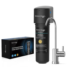 Load image into Gallery viewer, Waterdrop 10UB Under Sink Drinking Water Filtration System, NSF/ANSI 42 Certified, with Dedicated Brushed Nickel Faucet, 8000 Gallons to Reduce Chlorine, Heavy Metals, USA Tech
