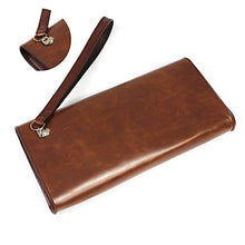 Load image into Gallery viewer, PCTC Classic Style Design Leather & PU Easy Carrying Case Soft Carry Bag Compatible for Nintendo Switch Protective Cover,1x Mini Leather Hand Strap (Brown)