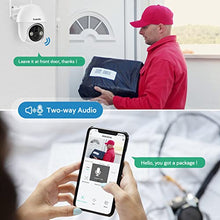 Load image into Gallery viewer, Security Camera Wireless Outdoor,Pan-Tilt 2.4G WiFi Solar Security Camera,Battery Powered Surveillance Cameras for Home with Night Vision,2-Way Audio,Motion Detection,SD Card & Cloud Storage, Codnida