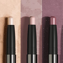 Load image into Gallery viewer, Day to Night: Julep Eyeshadow 101 Crème to Powder Waterproof Eyeshadow Trio Putty Matte, Sand Shimmer, Orchid Shimmer, When Pencil Met Gel All-Day Waterproof Eyeliner Soft Black