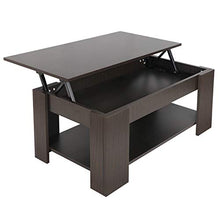 Load image into Gallery viewer, ZENY Lift Top Coffee Table with Hidden Compartment and Storage Shelves Modern Furniture for Home, Living Room, Décor