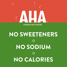 Load image into Gallery viewer, AHA Sparkling Water, Strawberry Cucumber Flavored Water, Zero Calories, Sodium Free, No Sweeteners, 12 fl oz, 8 Pack