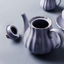 Load image into Gallery viewer, Sweejar hualisi Porcelain Sets British Royal Series, 8 OZ Cups& Saucer Service for 6, with Teapot Sugar Bowl Cream Pitcher Teaspoons Strainer for Tea/Coff, 22 Piece