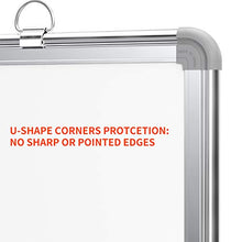 Load image into Gallery viewer, Small Dry Erase White Board 16" x 12" Magnetic Hanging White Board for Wall Portable Mini Whiteboard for Kids, Students & Teachers