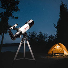Load image into Gallery viewer, MOUTEC Telescope for Kids and Beginners with Backpack Smartphone Adapter, Portable 70mm Refractor Travel Telescope for Camping - Great Astronomy Gift for Kids to Explore Space Moon Star