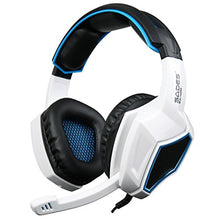 Load image into Gallery viewer, Xbox One PS4 Headset,Sades SA920 3.5mm Wired Over Ear Stereo Gaming Headphones with Microphone for PC iOS Computer Gamers Smart Phones Mobiles(White Black)