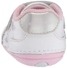 Load image into Gallery viewer, Stride Rite Girls' Soft Motion Adalyn Athletic Sneaker, White/Silver, 3 M US Infant