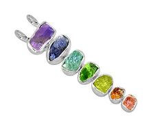 Load image into Gallery viewer, YoTreasure Chakra Healing Gemstone Solid 925 Sterling Silver Chain Pendant Jewelry