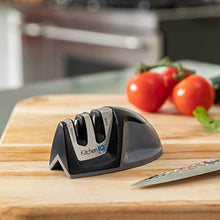 Load image into Gallery viewer, KitchenIQ 50009 Edge Grip 2-Stage Knife Sharpener, Black
