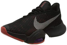 Load image into Gallery viewer, Nike Men's AIR Zoom SUPERREP 2 Soccer Shoe, Black Sea Glass Martian Sunrise Red Plum Hyper Violet, 10.5