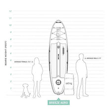 Load image into Gallery viewer, BOTE Breeze Aero Inflatable Stand Up Paddle Board, SUP with Accessories | Pump, Paddle, Fin & Travel Bag (Native Eclipse, 10'8")
