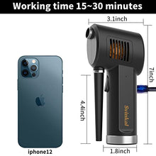 Load image into Gallery viewer, Svinkal Air Duster, Handheld Cordless Air Duster, Air Blower Rechargeable, Electric Compressed air Gun Battery Operation, for Cleaning Computer Keyboard Camera Lego Toys.