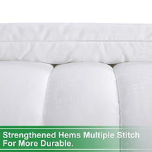 Load image into Gallery viewer, Luxury Smooth 100% Bamboo King Size Comforter 1800 Thread Count Soft Warm White Comforters All Season Year Around Quilted Down Alternative Duvet Insert 8 Corner Tabs Winkle Free (White, King)