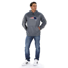 Load image into Gallery viewer, Officially Licensed Zubaz Men's NFL NFL Men's Pullover Hoodie, Gray, New England Patriots, Size Large