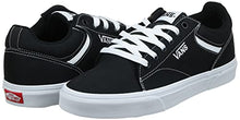 Load image into Gallery viewer, Vans Men's Seldan Sneaker, Black Canvas Black White 187, 11