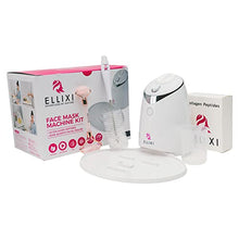 Load image into Gallery viewer, ELLIXI Automatic Face Mask Maker Machine Kit + FREE 40 Collagen Pills, DIY 5-min Fruit Beauty Facials at Home + Grade A Quality Real Rose Quartz Facial Roller (Step by Step Voice Prompts Version)