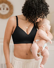 Load image into Gallery viewer, Kindred Bravely Signature Sublime Contour Maternity & Nursing Bra | Everyday Nursing T-Shirt Bra (Black, X-Large)