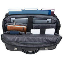 Load image into Gallery viewer, Kenneth Cole Reaction Show Business Messenger Briefcase Colombian Leather 16” Laptop Computer Portfolio Satchel Work Bag, Black, One Size