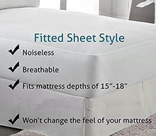 Load image into Gallery viewer, PlushDeluxe Waterproof Mattress Protector, Breathable Soft Cotton Terry Surface (Twin)