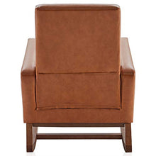 Load image into Gallery viewer, BELLEZE Modern Rocking Chair Upholstered Fabric High Back Armchair Padded Seat for Living Room, Caramel
