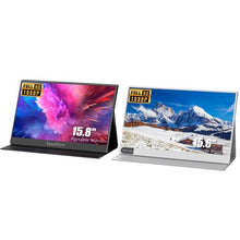 Load image into Gallery viewer, Portable Monitor Bundle - InnoView 15.8'' Black & 15.6'' Silver 1080P FHD External Screen IPS HDR USB-C HDMI Gaming Monitor for Laptop PC Smartphone with Protective Case