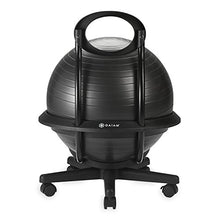 Load image into Gallery viewer, Gaiam Ultimate Balance Ball Chair - Premium Exercise Stability Yoga Ball Ergonomic Chair for Home and Office Desk with Reinforced Base, Air Pump, Exercise Guide and Satisfaction Guarantee