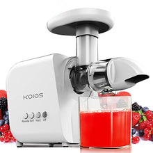 Load image into Gallery viewer, KOIOS Juicer, Masticating Juicer Machine, Slow Juice Extractor with Reverse Function, Cold Press Juicer Machines with Quiet Motor, Easy to Clean with Brush