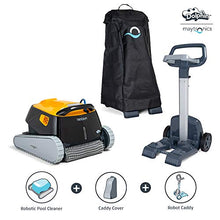 Load image into Gallery viewer, Dolphin Triton PS Robotic Pool Vacuum Cleaner with Universal Caddy and Classic Caddy Cover, Ideal for In-Ground Swimming Pools up to 50 Feet