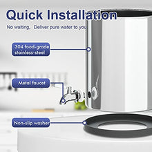 Load image into Gallery viewer, Joypur High Capacity Gravity-Fed Water Filter System with 3 Purification Filters for Home Camping Travel Outdoor Activities Emergencies,2.9 Gallon Countertop Water Filter System